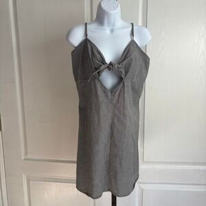 Kendall & Kylie Grey‎ & black plaid dress